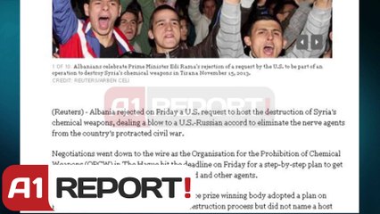 A1 Report - Mediat ndërkombëtare: Shqipëria nuk do të shkatërrojë armët kimike