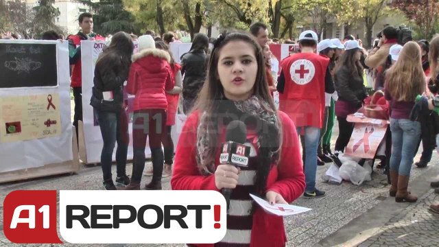 A1 Report - Kryqi i Kuq, marshim simbolik për Ditën Botërore Kundra Sidës