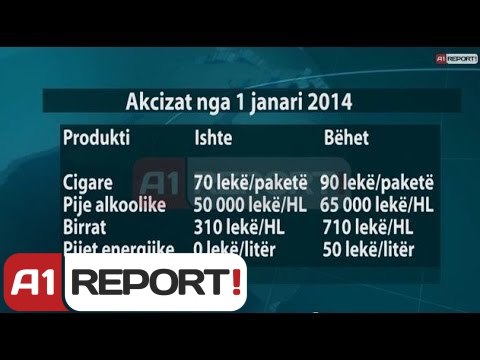 A1 Report - Paketa fiskale 2014, taksat e reja qe filluan nga 1 Janari