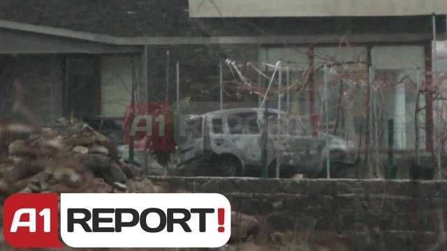 A1 Repor t- Tirane,atentat Gjergj Bojaxhiut i djegin makinat ne oborr te viles