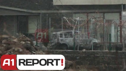A1 Repor t- Tirane,atentat Gjergj Bojaxhiut i djegin makinat ne oborr te viles