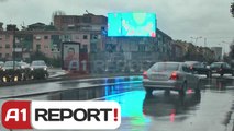 A1 Report - Bashkia Tirane ve billbord te Zogu i Zi, shton rrezikun per aksidente