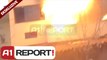 A1 Report - EKSKLUZIVE/Shpërthimi i një bombole gazi në një ndërtesë në flakë në Lushnje