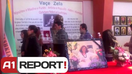 A1 Report - Lushnje, homazhe për Vaçe Zelën në qendrën kulturore