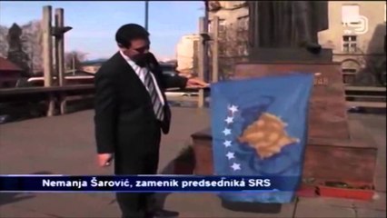 Télécharger la video: Zyrtari serb djeg flamurin e Kosovës. 