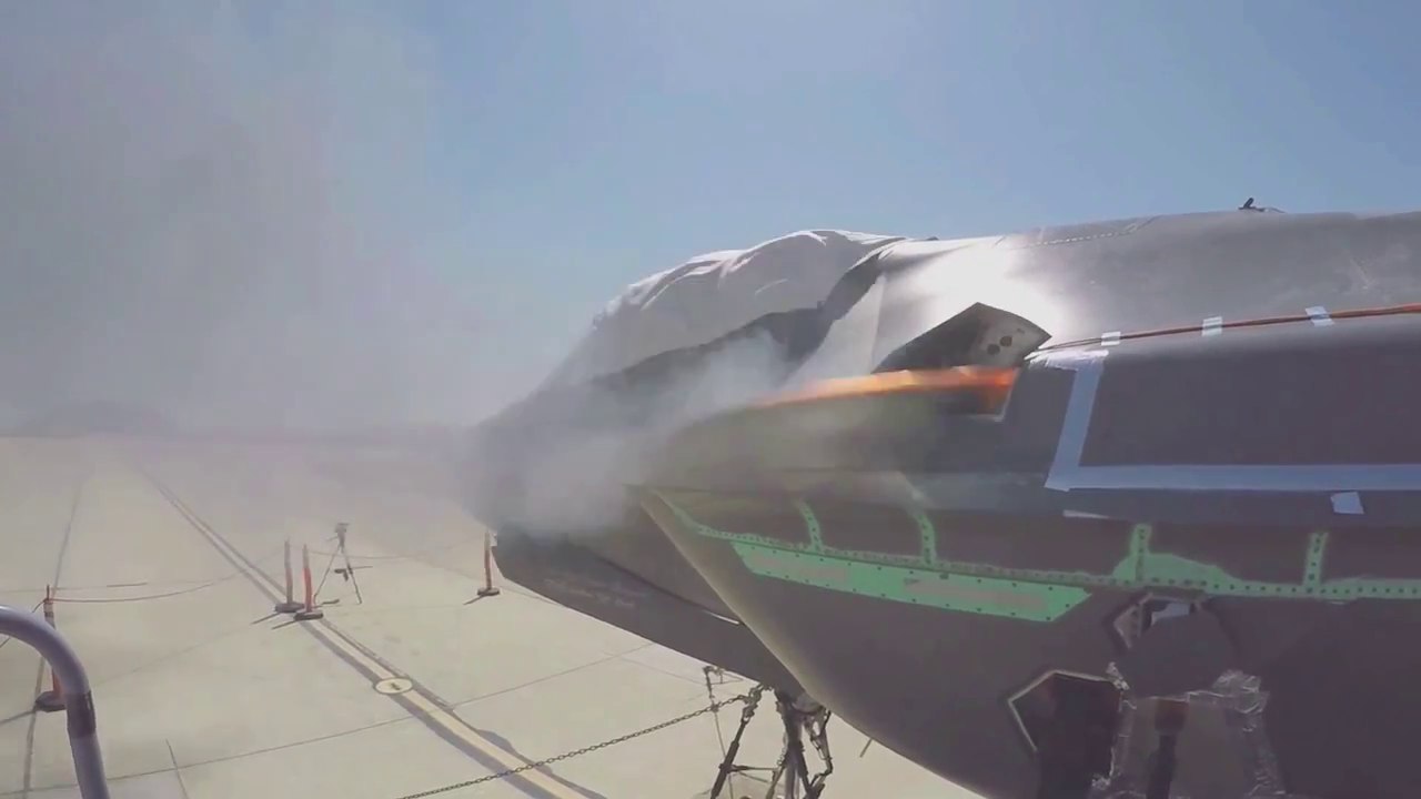 F-35A Stealth Fighter 25mm Gatling Gun Live Firing Tests 3300 rounds per minute