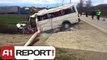 A1 Report - Prrenjas, përplaset mikrobusi 2 të vdekur,3 plagosen rëndë