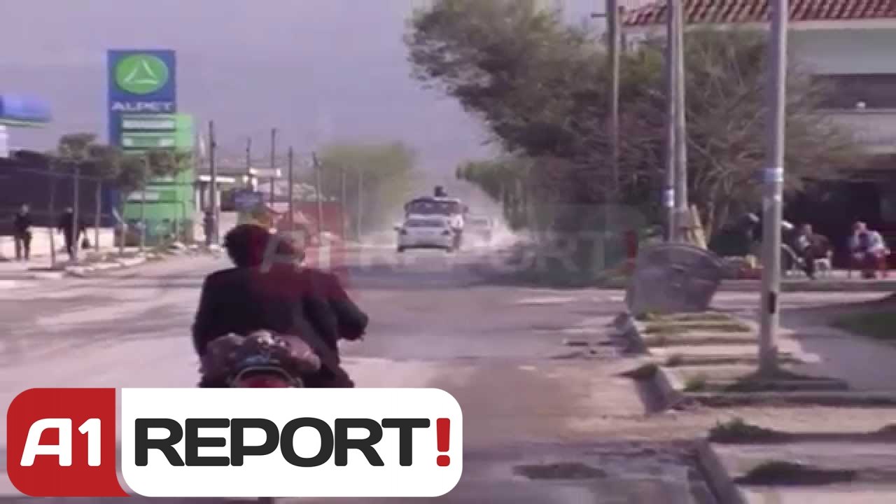 A1 Report - Aksi Fushe-Kruje - Thumane, prej vitesh mes baltes dhe gropave