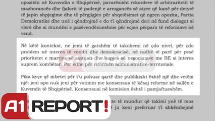 A1 Report - Territorialja, Basha-Ramës: Na garantoni veton edhe në Kuvend