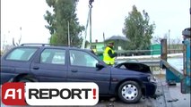 A1 Report - Shkodër, përplasen dy makina 10 persona të plagosur rëndë