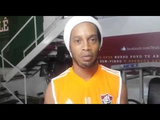 Ronaldinho fala do jogo no Haiti