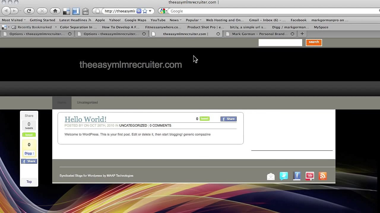 How To Create Backgrounds & Custom Header Wordpress