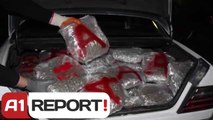 A1 Report - Gjirokaster, kapet 150 kg droge ne nje mjet, ne kerkim poseduesi