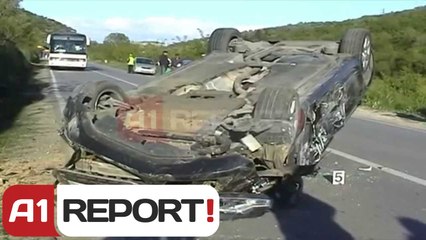 Скачать видео: A1 Report - Fier, makina perplas motorçikleten nje i vdekur dhe nje i plagosur