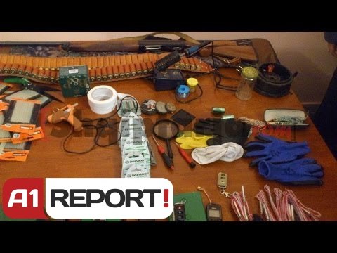 A1 Report - Shkoder, mina me telekomande dhe pistoleta, dy ne pranga