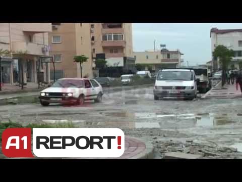 A1 Report - Lezhe, bllokohen punimet ne rruge banorët levizin me veshtiresi