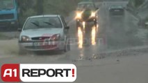 A1 Report - Reshjet e shiut bllokojne per disa ore autostraden Tirane-Elbasan