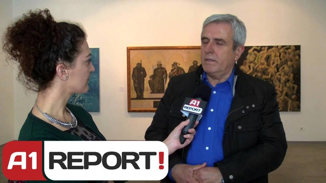 A1 Report - Rreze Dielli, Ekspozita e Gazmend Lekes, Aleksander Filipi, Besim Tula ne Galerine FAB