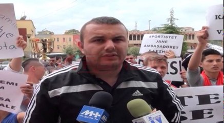 Shumësportet protestojnë në Lezhë, Ndjehen të diskriminuar nga bashkia e qytetit