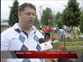 Lajme - Dega e AAK pastron varrezat e dëshmorëve