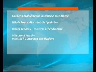 Gruevski dorëzoi përbërjen e Qeverisë në Parlament