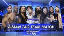 WWE smackdown 2015.08.20 Full HD 720*1280 resolution last part 8 man tag team mtach