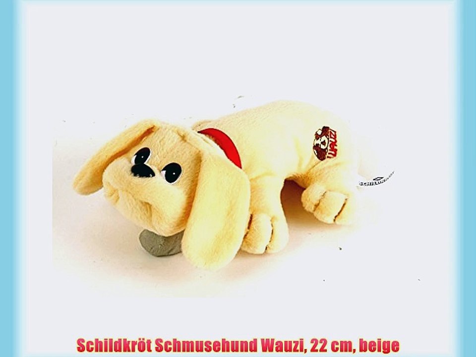 Schildkr?t Schmusehund Wauzi 22 cm beige