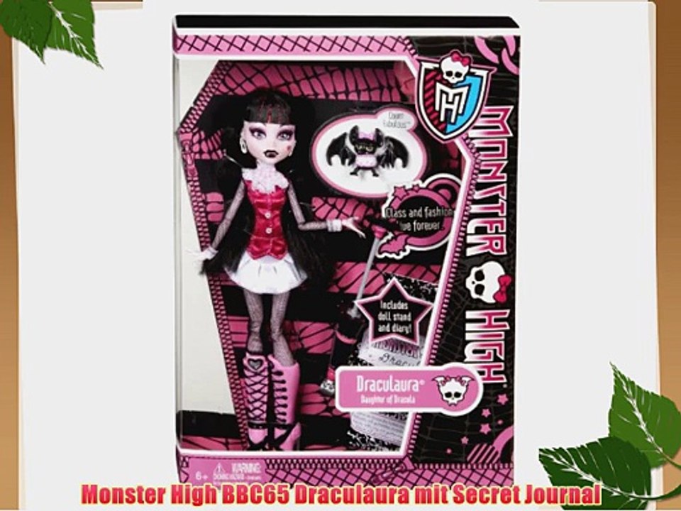 Monster High BBC65 Draculaura mit Secret Journal