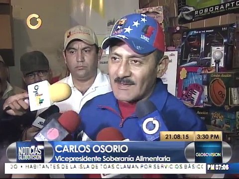 Osorio descarta aumento de precios en alimentos regulados