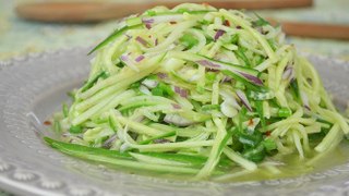 Fresh Cucumber Salad with Lime Dressing