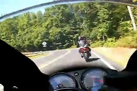 Kawasaki ZZR600 following Ninja 650R - Labor Day Ride