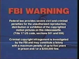 FBI Warning (VHS) / Anchor Bay Entertainment Logo 1998-2003