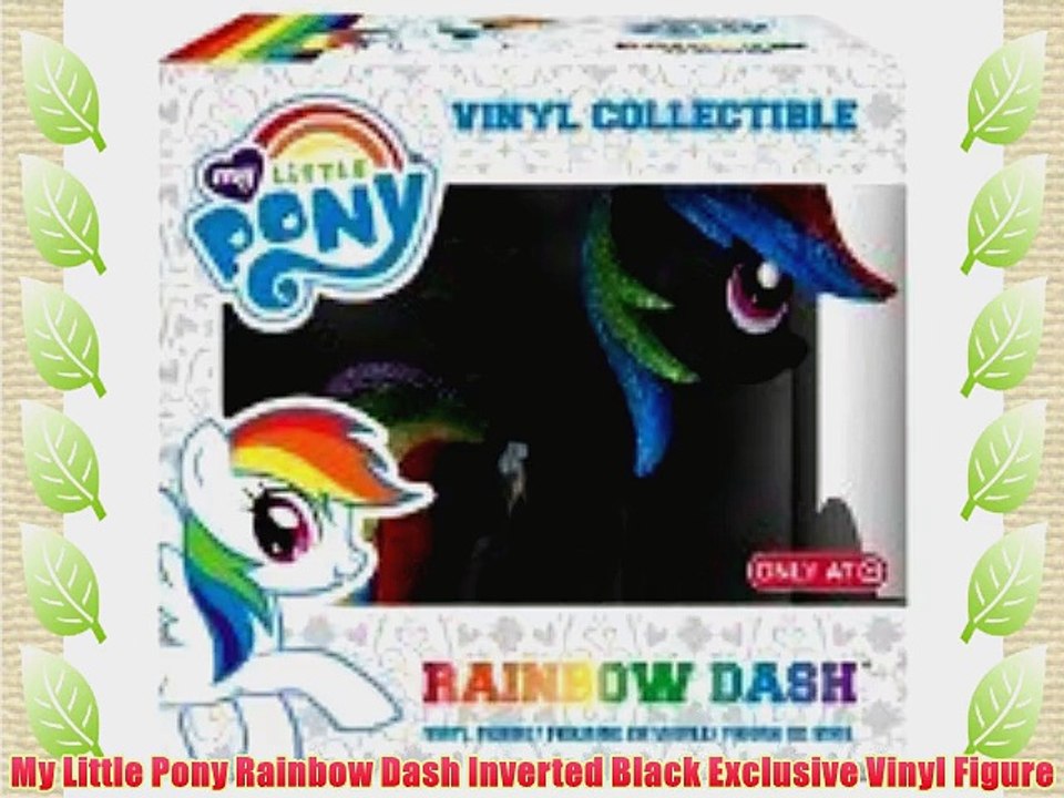 My Little Pony Rainbow Dash Inverted Black Exclusive Vinyl Figure
