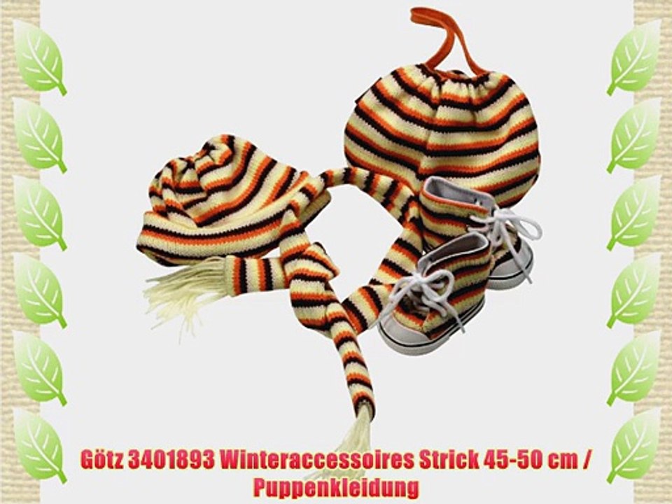 G?tz 3401893 Winteraccessoires Strick 45-50 cm / Puppenkleidung