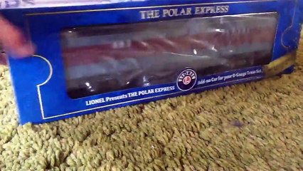 Lionel polar express baggage car unboxing and review