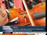 Orquesta Sinfónica Infantil de Venezuela debuta en Italia