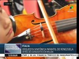 Orquesta Sinfónica Infantil de Venezuela debuta en Italia