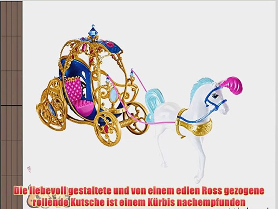 Mattel Disney Princess CDC44 - Cinderella Pferd und Kutsche