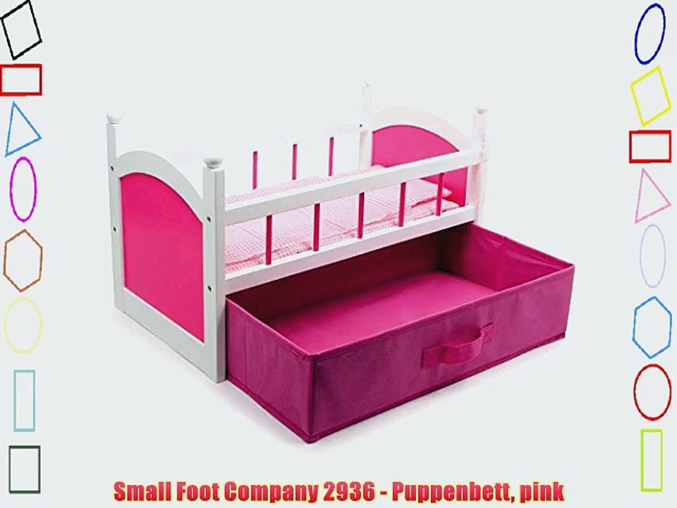 Small Foot Company 2936 - Puppenbett pink