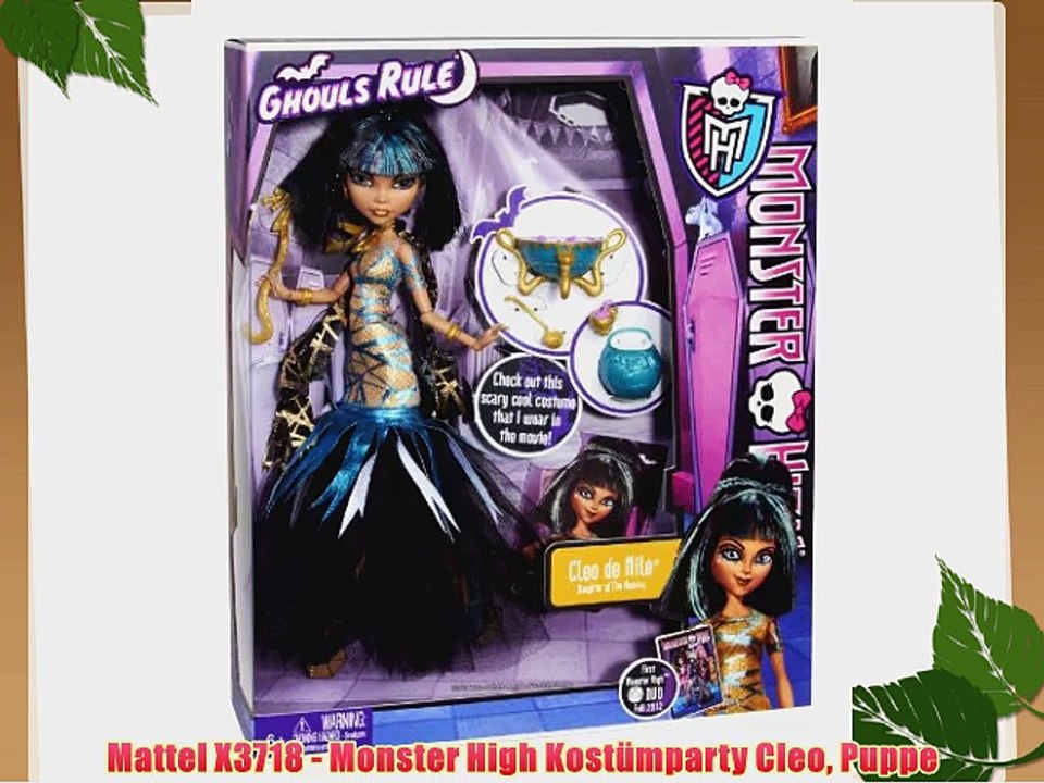 Mattel X3718 - Monster High Kost?mparty Cleo Puppe