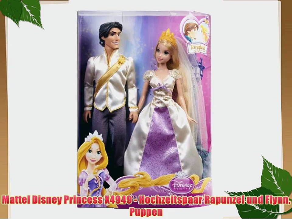 Mattel Disney Princess X4949 - Hochzeitspaar Rapunzel und Flynn Puppen