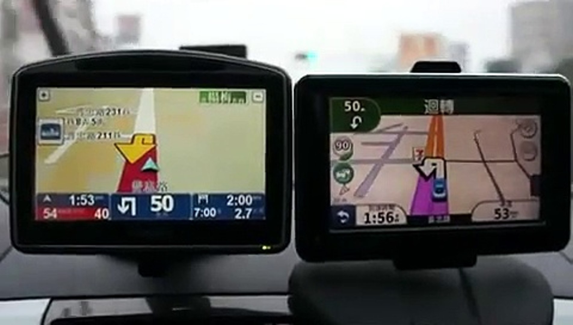 TomTom GO 630 vs Garmin nuvi 1690 重新規劃速度比較- video Dailymotion