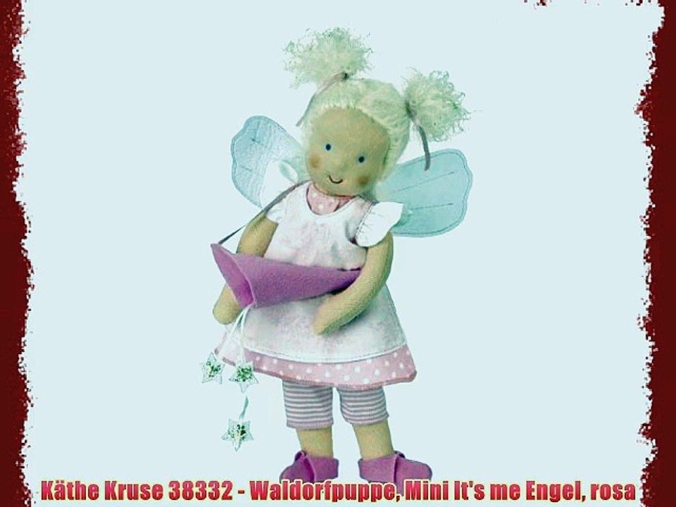 K?the Kruse 38332 - Waldorfpuppe Mini It's me Engel rosa