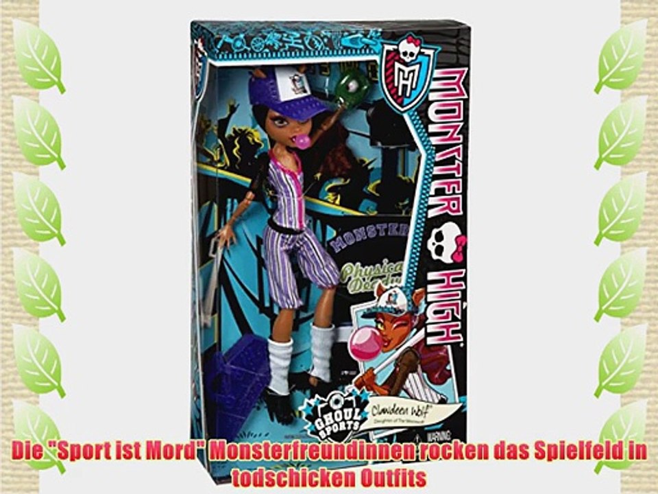 Mattel Monster High BJR12 - Sport ist Mord Clawdeen Puppe