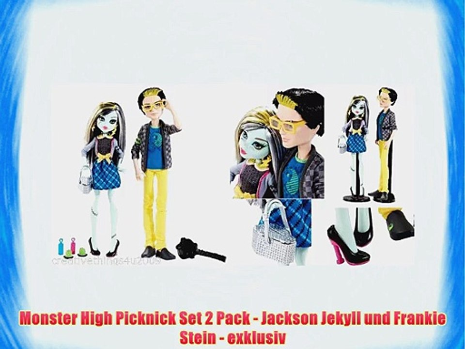 Monster High Picknick Set 2 Pack - Jackson Jekyll und Frankie Stein - exklusiv