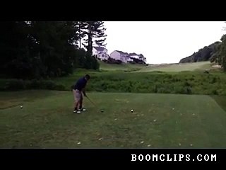 golfer upset with his shot