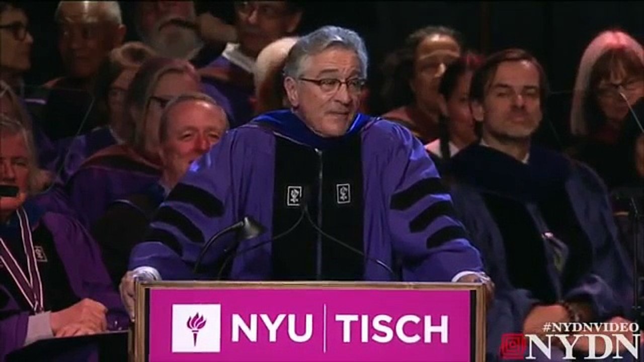 Robert De Niro gives amazing graduation speech to NYU grads