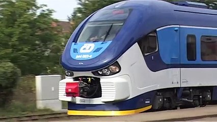 TV Slovácko: Uherské Hradiště - Nádražím projel nový vlak RegioShark