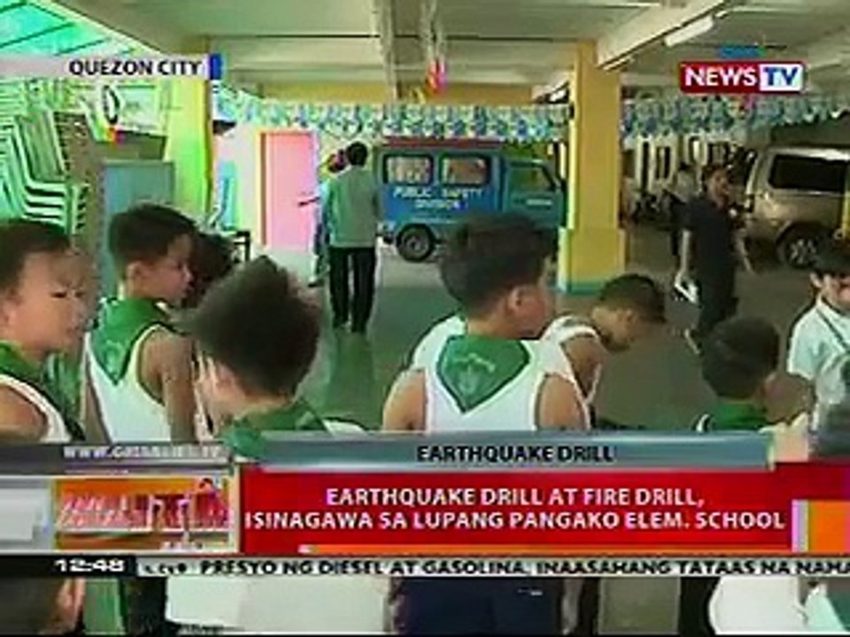 BT: Earthquake drill at Fire drill, isinagawa sa Lupang Pangako Elem. School