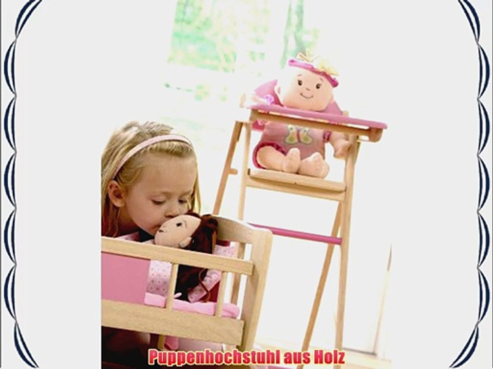 Puppenhochstuhl aus Holz